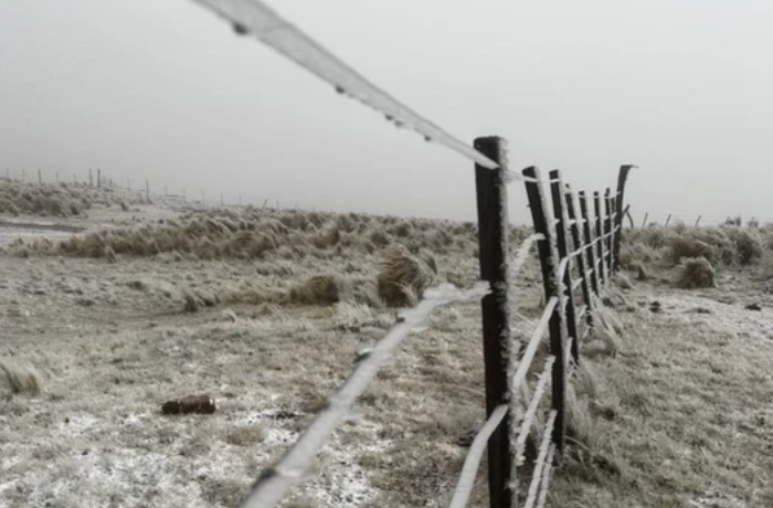 Nevó en las Altas Cumbres